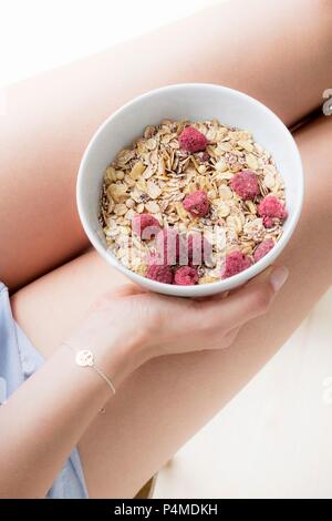 Breakfast muesli Stock Photo