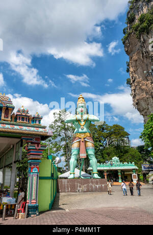 Statue of a Monkey God at the Batu Caves on the outskirts of Kuala Lumpur, Malaysia Stock Photo