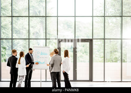 Business people during a conference at the office Stock Photo