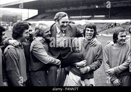 Don Revie Leeds United Champions 1974 Stock Photo