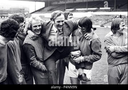 Don Revie Leeds United Champions 1974 Stock Photo