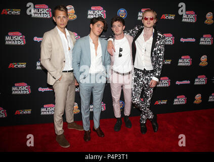 HOLLYWOOD, CA - JUNE 22: The Vamps, at the 2018 Radio Disney Music Awards at the Dolby Theatre in Hollywood, California on June 22, 2018. Credit: Faye Sadou/MediaPunch Stock Photo