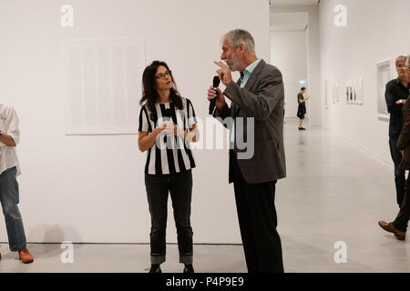 Germany, Berlin. 21st June, 2018. Tour with Ulrich Domroese, head of Photographic collection of the Berlin Galley and Photo artist Loredena Nemes in the Berlin Gallery, on the occasion of the opening Exhibition 'Greed, fear, love'. Credit: Kristin Bethge/-//dpa/Alamy Live News Stock Photo