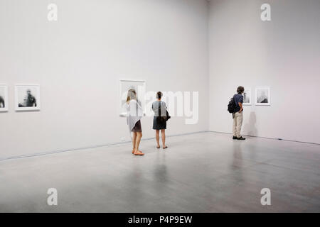 Germany, Berlin. 21st June, 2018. Tour with Ulrich Domroese, head of Photographic collection of the Berlin Galley and Photo artist Loredena Nemes in the Berlin Gallery, on the occasion of the opening Exhibition 'Greed, fear, love'. Credit: Kristin Bethge//dpa/Alamy Live News Stock Photo