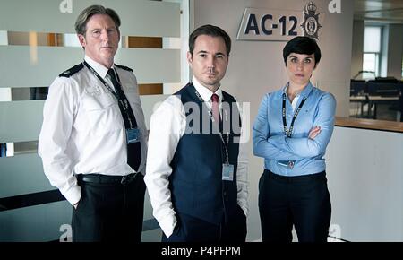 Original Film Title: LINE OF DUTY.  English Title: LINE OF DUTY.  Film Director: JED MERCURIO.  Year: 2012.  Stars: ADRIAN DUNBAR; MARTIN COMPSTON; VICKY MCCLURE. Credit: BBC DRAMA PRODUCTIONS / Album Stock Photo