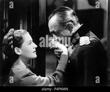 Norma Shearer, Conrad Veidt, on-set of the Film, 