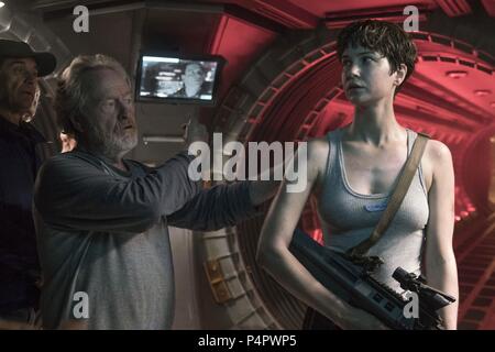 Original Film Title: ALIEN: COVENANT.  English Title: ALIEN: COVENANT.  Film Director: RIDLEY SCOTT.  Year: 2017.  Stars: RIDLEY SCOTT; KATHERINE WATERSTON. Credit: TWENTIETH CENTURY FOX / Album Stock Photo