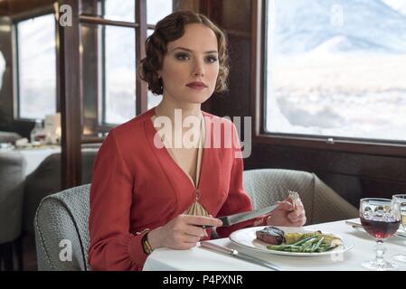 Original Film Title: MURDER ON THE ORIENT EXPRESS.  English Title: MURDER ON THE ORIENT EXPRESS.  Film Director: KENNETH BRANAGH.  Year: 2017.  Stars: DAISY RIDLEY. Credit: 20TH CENTURY FOX / Album Stock Photo