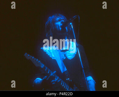 LOS ANGELES, CA - DECEMBER 27: Singer Kurt Cobain of Nirvana performs in concert on December 27, 1991 at The Forum in Los Angeles, California. Photo by Barry King/Alamy Stock Photo Stock Photo