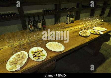 Georgia, Kakheti, Winery Khareba, tasting room Stock Photo