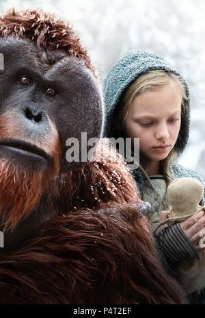 Original Film Title: WAR FOR THE PLANET OF THE APES.  English Title: WAR FOR THE PLANET OF THE APES.  Film Director: MATT REEVES.  Year: 2017.  Stars: AMIAH MILLER. Credit: CHERNIN ENTERTAINMENT / Album Stock Photo