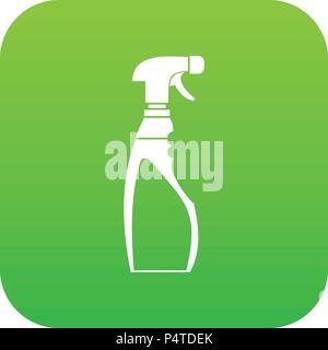 Sprayer bottle icon digital green Stock Vector