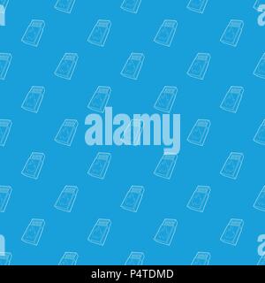Box matches pattern vector seamless blue Stock Vector
