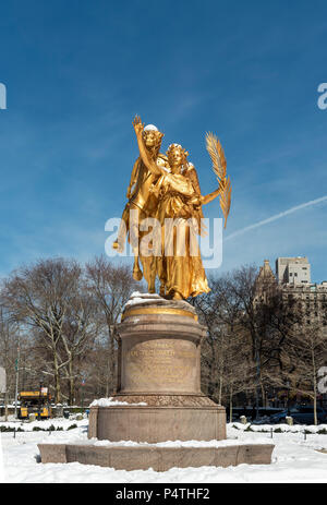 William Tecumseh Sherman Monument at Grand Army Plaza, Manhattan, New York, USA Stock Photo