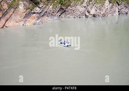 India - Uttaranchal - Rishikesh - Rafting on the River Ganges Stock Photo