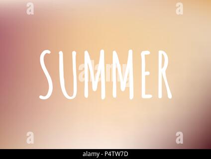 Gradient pattern background with text. Summer concept design. Vector illustration. Stock Vector
