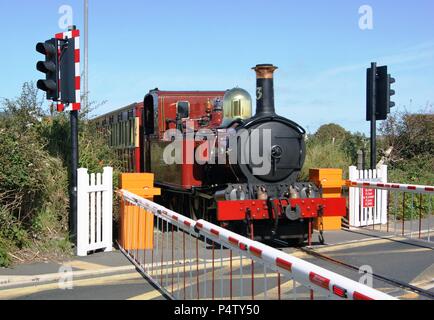 Loco No 13 Kissack on the Isle of Man Railway Stock Photo