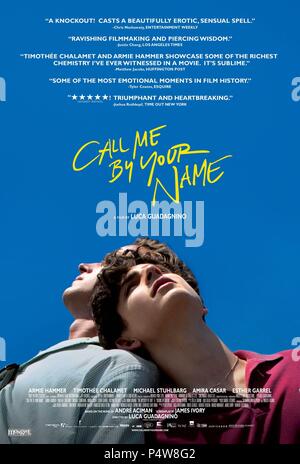 Original Film Title: CALL ME BY YOUR NAME.  English Title: CALL ME BY YOUR NAME.  Film Director: LUCA GUADAGNINO.  Year: 2017. Credit: FRENESY FILM COMPANY/LA CINEFACTURE/RT FEATURES/WATER/S END / Album Stock Photo