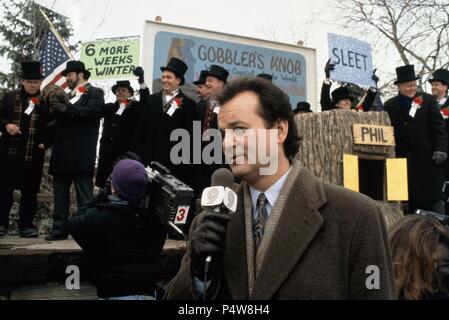 Original Film Title: GROUNDHOG DAY.  English Title: GROUNDHOG DAY.  Film Director: HAROLD RAMIS.  Year: 1993.  Stars: BILL MURRAY. Credit: COLUMBIA TRISTAR / Album Stock Photo