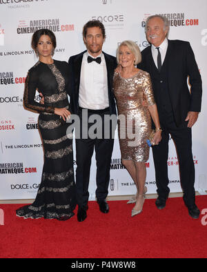 Camila Alves, Matthew McConaughey and mom and step father 166 at the American Cinematheque Honoring Matthew McConaughy at the Beverly Hilton in Los Angeles.Camila Alves, Matthew McConaughey and mom and step father 166 ------------- Red Carpet Event, Vertical, USA, Film Industry, Celebrities,  Photography, Bestof, Arts Culture and Entertainment, Topix Celebrities fashion /  Vertical, Best of, Event in Hollywood Life - California,  Red Carpet and backstage, USA, Film Industry, Celebrities,  movie celebrities, TV celebrities, Music celebrities, Photography, Bestof, Arts Culture and Entertainment, Stock Photo