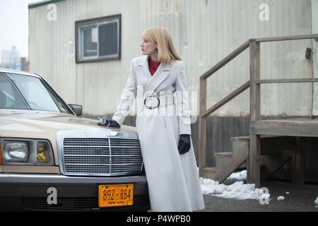 Original Film Title: A MOST VIOLENT YEAR.  English Title: A MOST VIOLENT YEAR.  Film Director: J. C. CHANDOR.  Year: 2014.  Stars: JESSICA CHASTAIN. Credit: BEFORE THE DOOR PICT/WASHINGTON SQUARE FILMS/FILMNATION ENT/ / Album Stock Photo