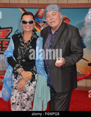 Stacy Keach and wife at the Planes, Fire and Rescue Premiere at the El Capitan Theatre in Los Angeles.   Stacy Keach and wife 066 ------------- Red Carpet Event, Vertical, USA, Film Industry, Celebrities,  Photography, Bestof, Arts Culture and Entertainment, Topix Celebrities fashion /  Vertical, Best of, Event in Hollywood Life - California,  Red Carpet and backstage, USA, Film Industry, Celebrities,  movie celebrities, TV celebrities, Music celebrities, Photography, Bestof, Arts Culture and Entertainment,  Topix, vertical,  family from from the year , 2014, inquiry tsuni@Gamma-USA.com Husban Stock Photo