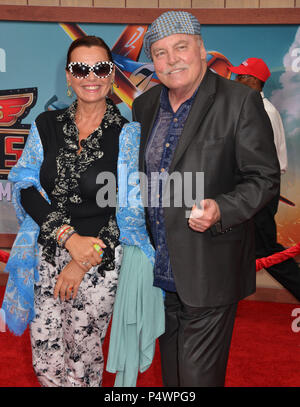 Stacy Keach and wife at the Planes, Fire and Rescue Premiere at the El Capitan Theatre in Los Angeles.   Stacy Keach and wife 067 ------------- Red Carpet Event, Vertical, USA, Film Industry, Celebrities,  Photography, Bestof, Arts Culture and Entertainment, Topix Celebrities fashion /  Vertical, Best of, Event in Hollywood Life - California,  Red Carpet and backstage, USA, Film Industry, Celebrities,  movie celebrities, TV celebrities, Music celebrities, Photography, Bestof, Arts Culture and Entertainment,  Topix, vertical,  family from from the year , 2014, inquiry tsuni@Gamma-USA.com Husban Stock Photo