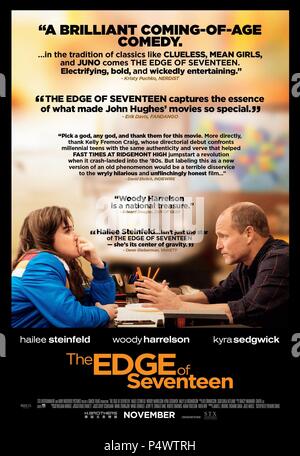 Original Film Title: THE EDGE OF SEVENTEEN.  English Title: THE EDGE OF SEVENTEEN.  Film Director: KELLY FREMON CRAIG.  Year: 2016. Credit: GRACIE FILMS / Album Stock Photo