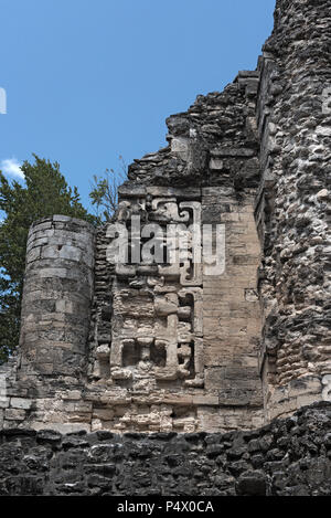 the ruins of the ancient mayan city of hormiguero, campeche, Mexico Stock Photo