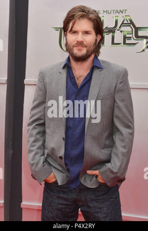 Jonathan Liebesman - director  at the Teenage Mutant Ninja Turtles  Premiere at the Westwood Village Theatre in Los Angeles.Jonathan Liebesman - director 058 ------------- Red Carpet Event, Vertical, USA, Film Industry, Celebrities,  Photography, Bestof, Arts Culture and Entertainment, Topix Celebrities fashion /  Vertical, Best of, Event in Hollywood Life - California,  Red Carpet and backstage, USA, Film Industry, Celebrities,  movie celebrities, TV celebrities, Music celebrities, Photography, Bestof, Arts Culture and Entertainment,  Topix, Three Quarters, vertical, one person,, from the yea Stock Photo