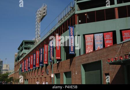 United States. Boston. The Boston Red Sox stadium. Esterior. Massachusetts. Stock Photo