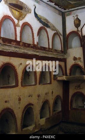 Columbarium. National Roman Museum. Baths of Diocletian. Rome. Italy. Stock Photo