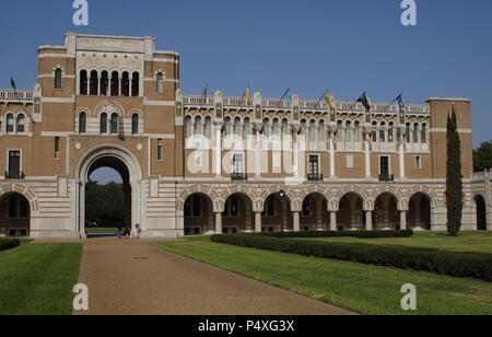 UNIVERSIDAD RICE. Vista del exterior. HOUSTON. Estado de Texas. Estados Unidos. Stock Photo