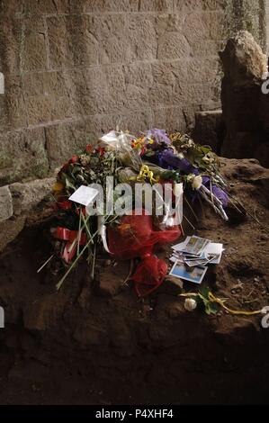 Italy. Rome. Altar who commemorates the place where Julius Caesar was ...