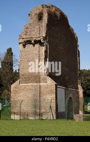 Domus Aurea (Golden House). Villa built by the Emperor Nero after the great fire between 64-68 A.C. Rome. Italy. Stock Photo