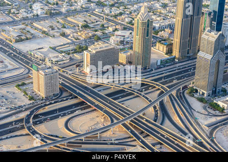 City Skyline of Dubai, United Arab Emirates Stock Photo