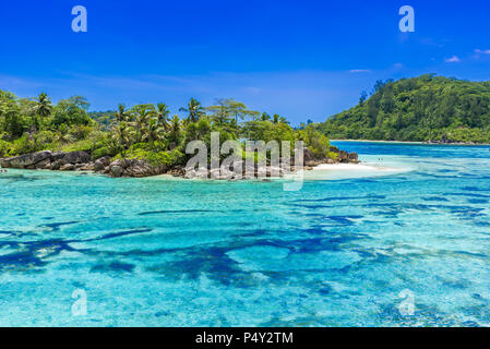 Anse I'Islette on Mahe in Seychelles Stock Photo