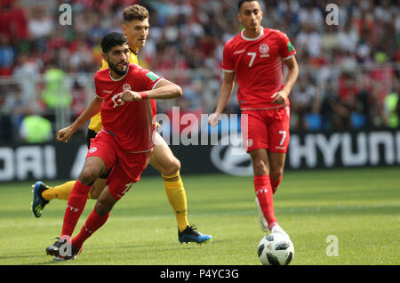 Moscow, Russian. 23rd June, 2018. 23.06.2018. Moscow, Russian:FERJANI SASSI in action during the Fifa World Cup Russia 2018, Group C, football match between BELGIUM V TUNISIA in SPARTAK STADIUM in Moscow Stadium Credit: Independent Photo Agency/Alamy Live News Stock Photo