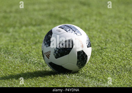 Moscow, Russia. 23rd June 2018.  OFFICIAL BALL OF Fifa World Cup Russia 2018, Group C, football match between BELGIUM V TUNISIA  in SPARTAK STADIUM in Moscow Stadium Credit: marco iacobucci/Alamy Live News Stock Photo