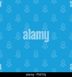 Disinfector pattern vector seamless blue Stock Vector