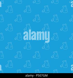 Insecticide device pattern vector seamless blue Stock Vector