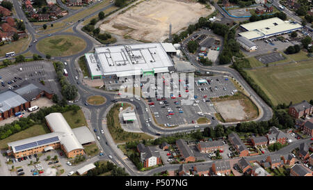 aerial view of Asda Middleton superstore, Leeds Stock Photo