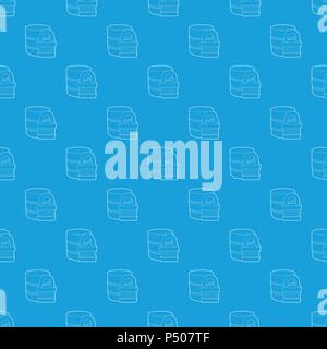 Blocked database pattern vector seamless blue Stock Vector