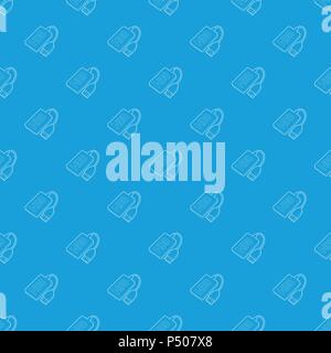 Hdd wire pattern vector seamless blue Stock Vector