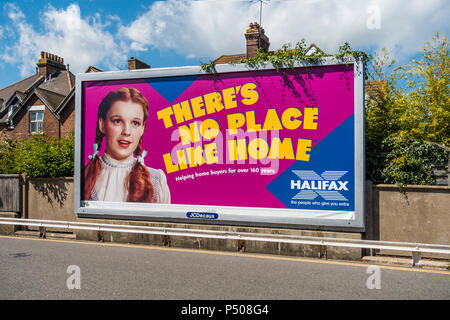 There,s no place like home , a Halifax billboard on outside wall in ...