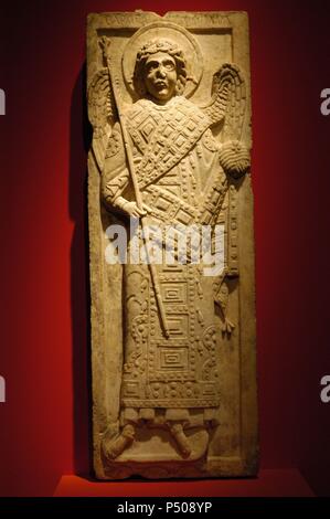 Archangel Michael. Relief. 13th century. From Constantinople. Pergamon Museum. Berlin. Germany. Stock Photo