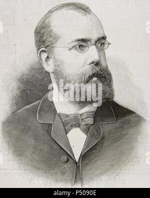 Robert Koch, German physician, discoverer of the tubercle and cholera ...