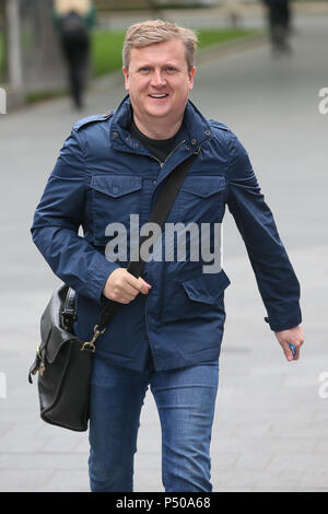 TV Presenter Aled Jones arriving at Global Radio Studios - London  Featuring: Alec Jones Where: London, United Kingdom When: 23 May 2018 Credit: WENN.com Stock Photo