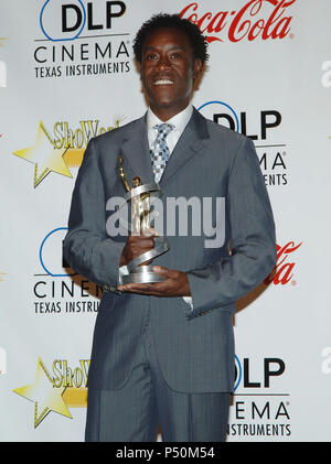 Don Cheadle ( Male Star of the Year ) backstage at SHOWEST in