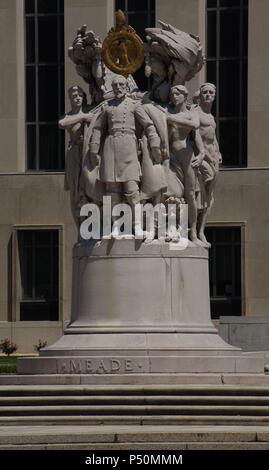 George G. Meade (1815-1872). U.S. army officer. Monument. National Mall. Washington D.C. United States. Stock Photo